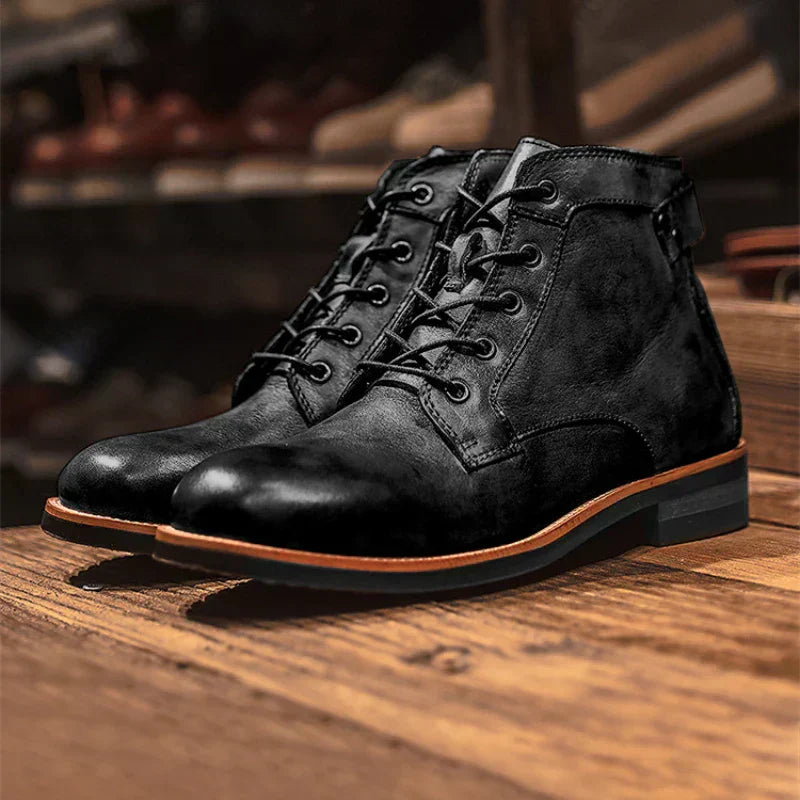WYATT – RETRO ROUND NOSE MEN'S BOOTS