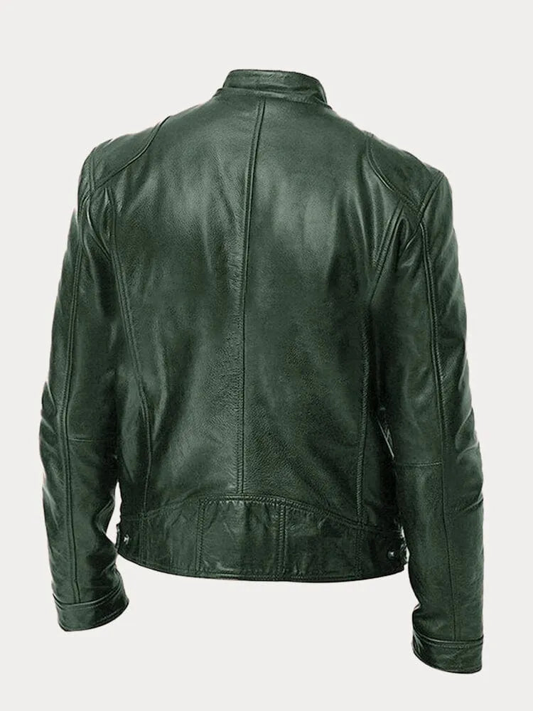 VINA – STYLISH BIKER LEATHER JACKET FOR MEN