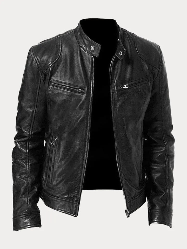 VINA – STYLISH BIKER LEATHER JACKET FOR MEN