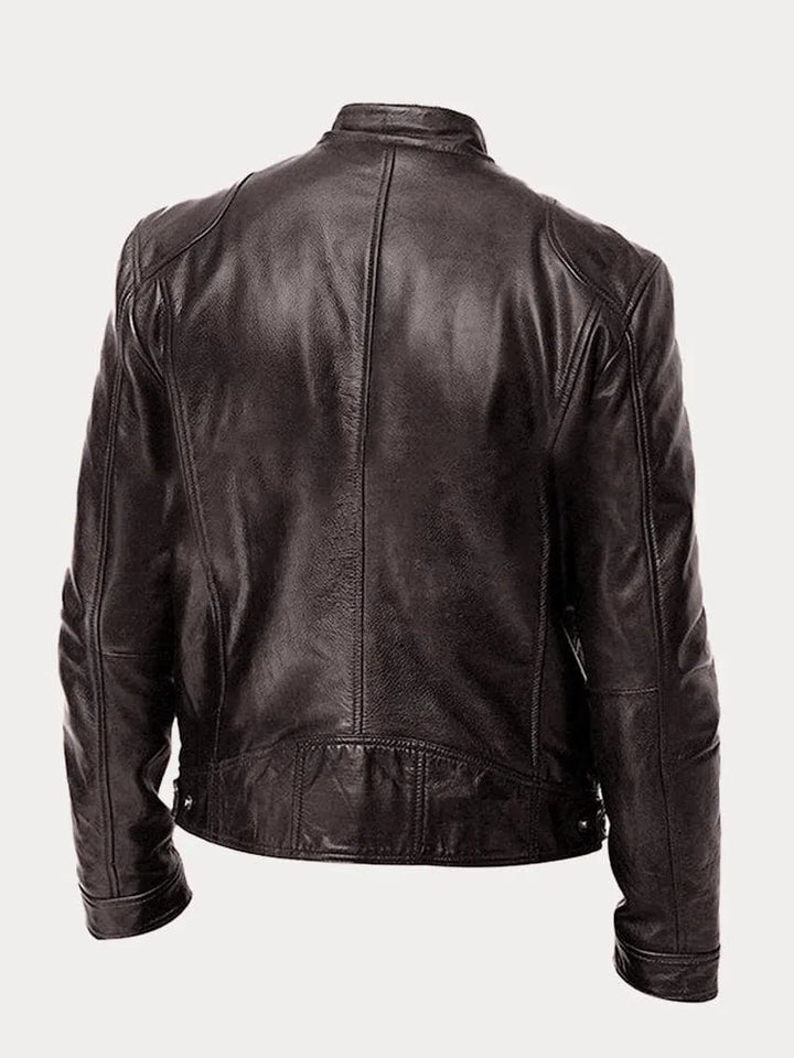 VINA – STYLISH BIKER LEATHER JACKET FOR MEN