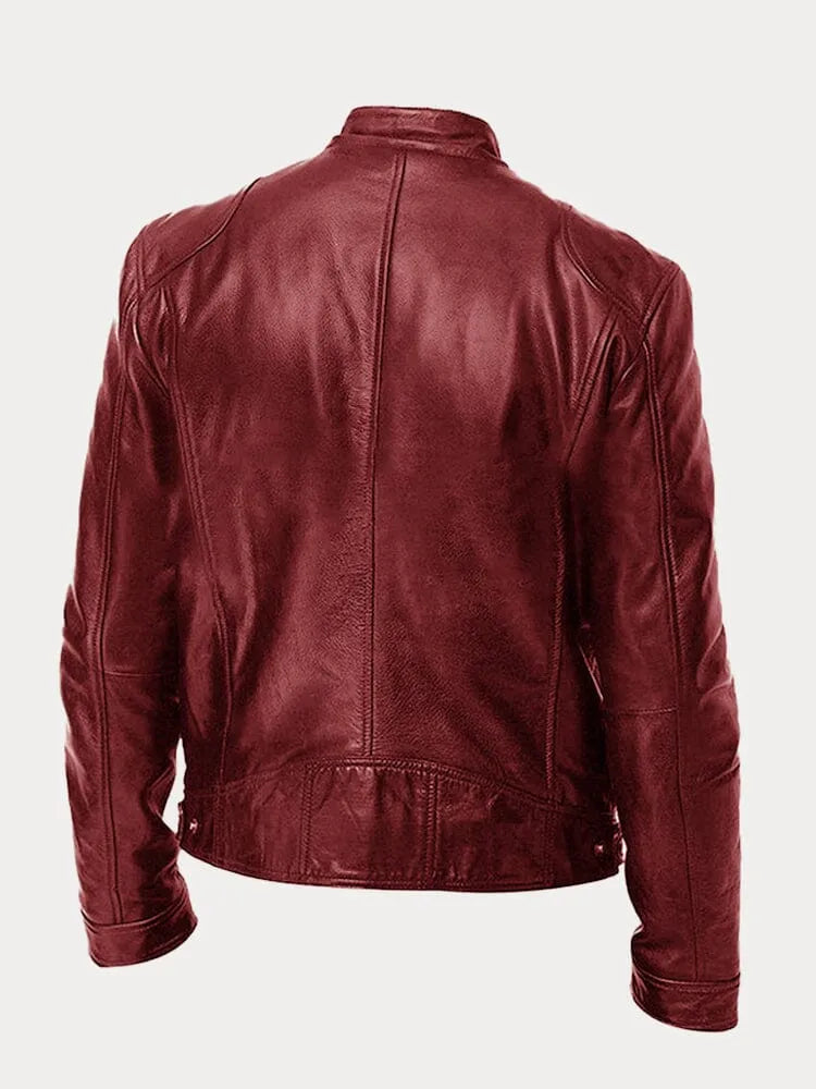VINA – STYLISH BIKER LEATHER JACKET FOR MEN