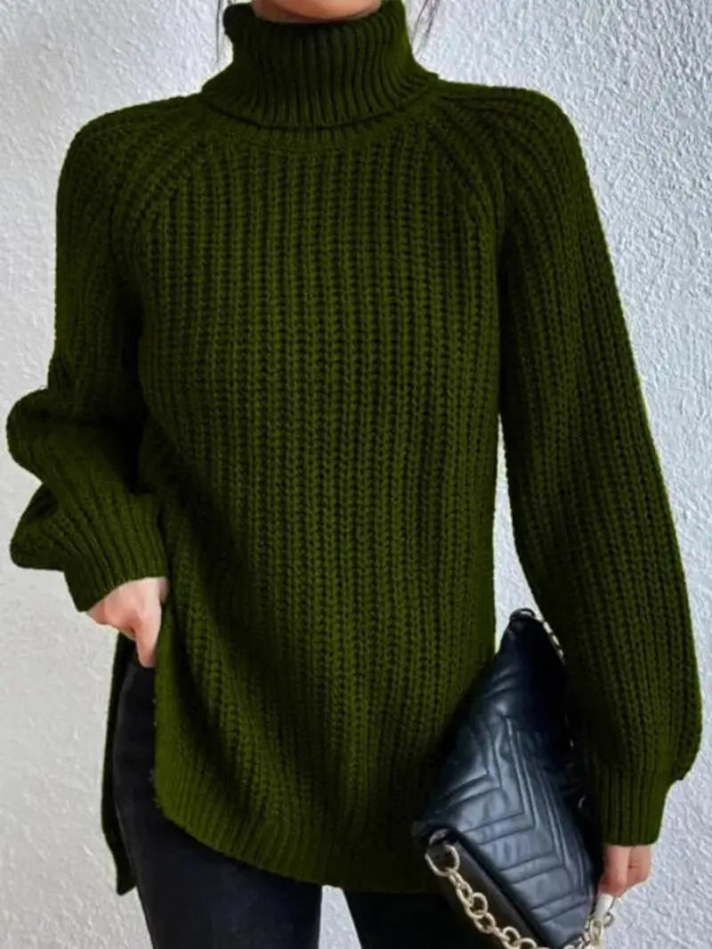 Ida | Comfortable Knit Turtleneck Long Sweater
