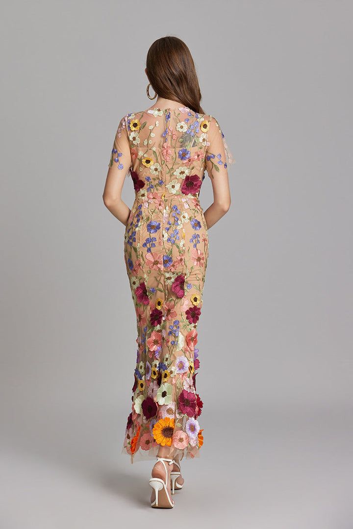 Solara - Floral Finesse Dress