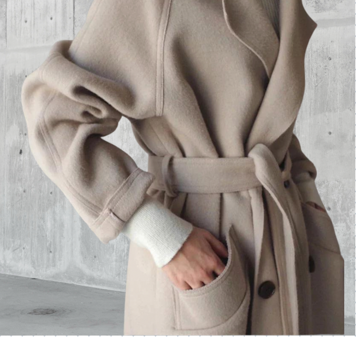 Sarah - Longline Wool Coat