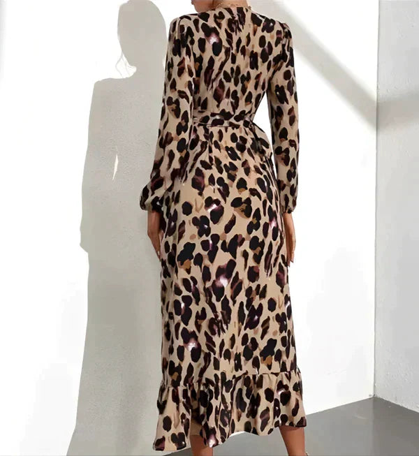 SELAH – LEOPARD PRINT AUTUMN MAXI DRESS