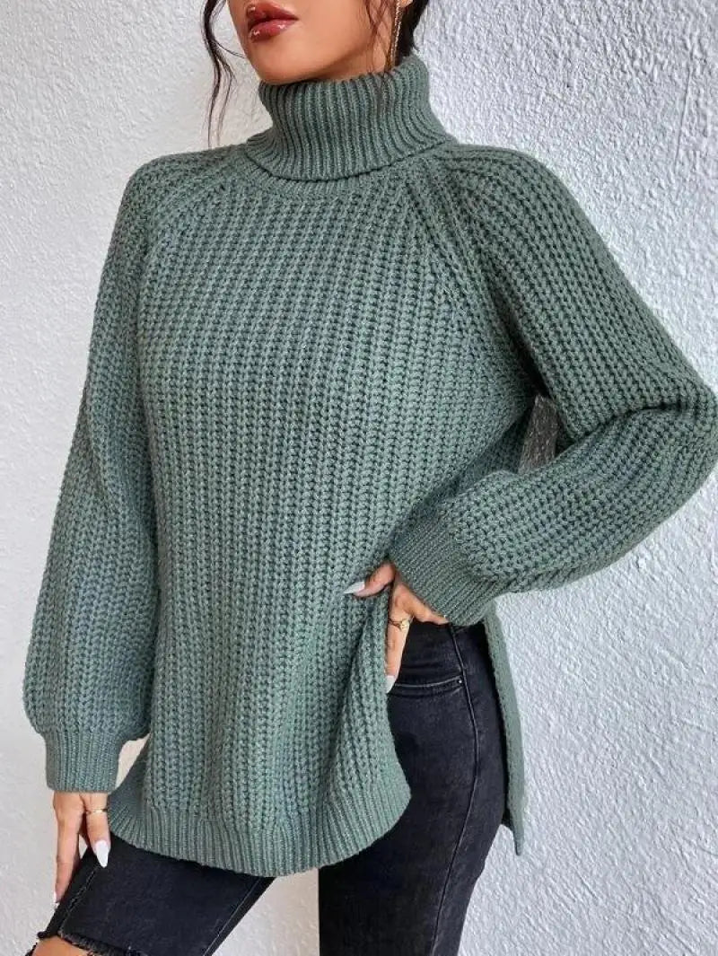 Ida | Comfortable Knit Turtleneck Long Sweater
