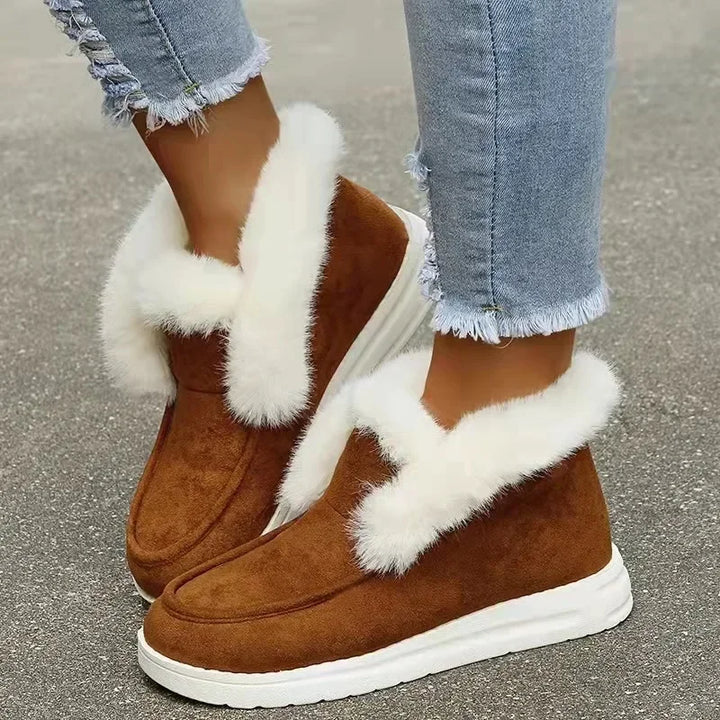 OrthoChic – Women's Plush Slip-On Boots