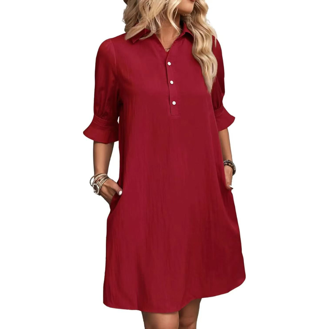 ALETHEA – ELEGANCE BUTTON-DOWN DRESS