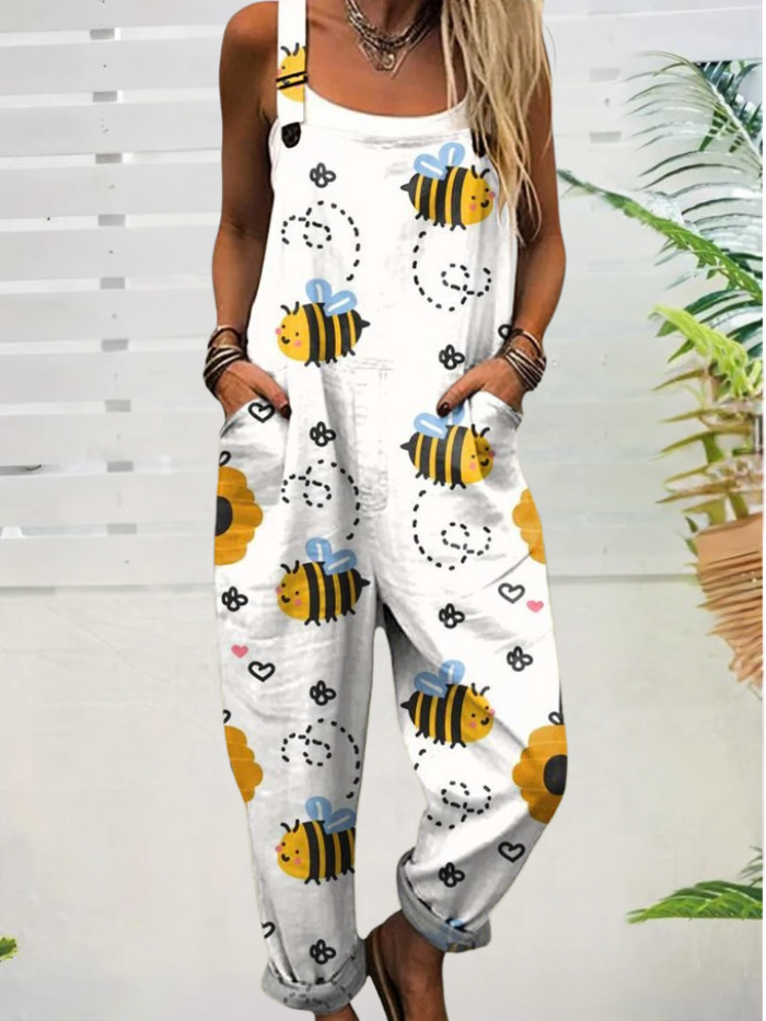Women's Jumpsuit - Busy Bees