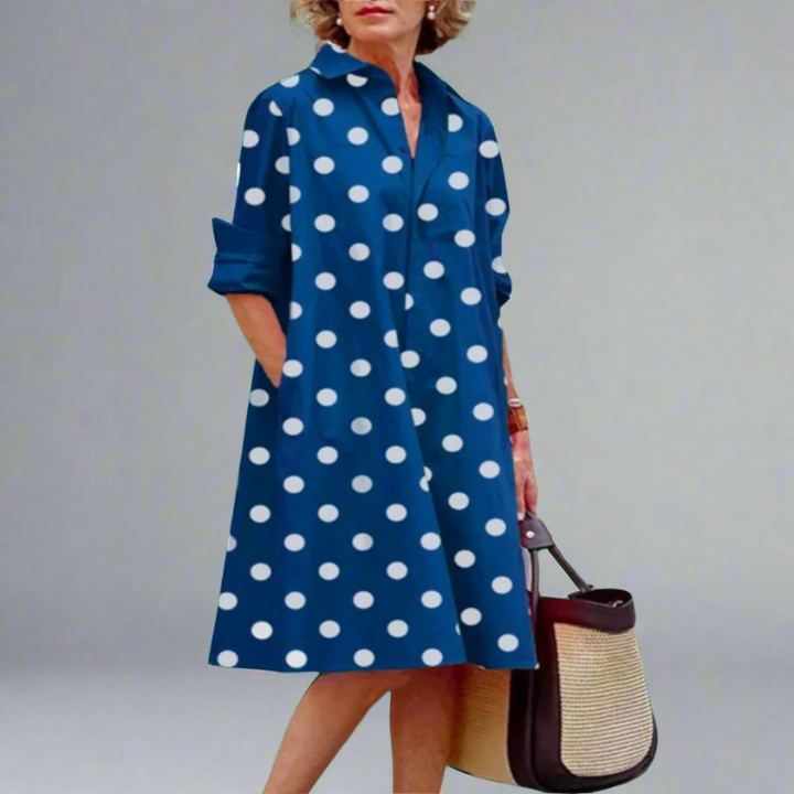 ANNELIES – LUXE MIDI DRESS WITH ELEGANT DESIGN