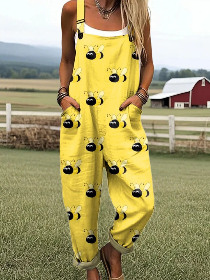 Women's Jumpsuit - Yellow Friends