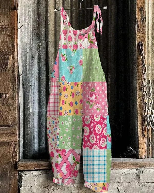 Bohemian Floral Jumpsuit - Effortless Style for Women, All-Day Comfort