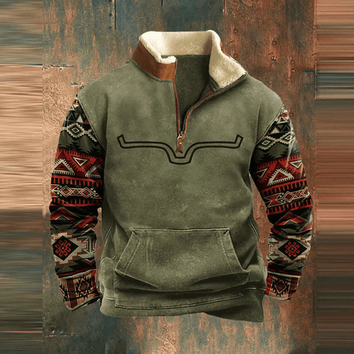 ARIVELLEA – GRAPHIC ZIP-UP SWEATSHIRT FOR MEN