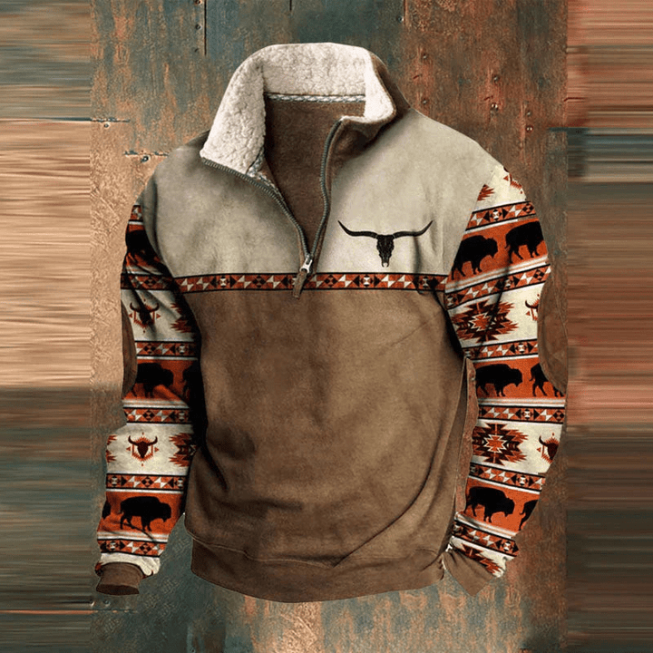 ARIVELLEA – GRAPHIC ZIP-UP SWEATSHIRT FOR MEN