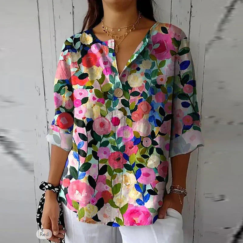 NIXIE – ELEGANT FLORAL BLOUSE