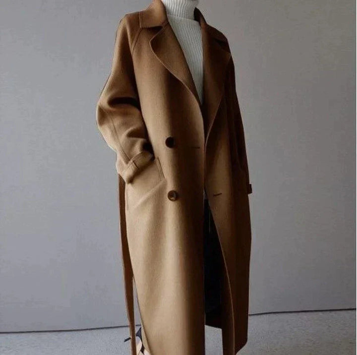 Sarah - Longline Wool Coat