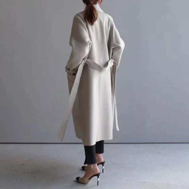 Sarah - Longline Wool Coat