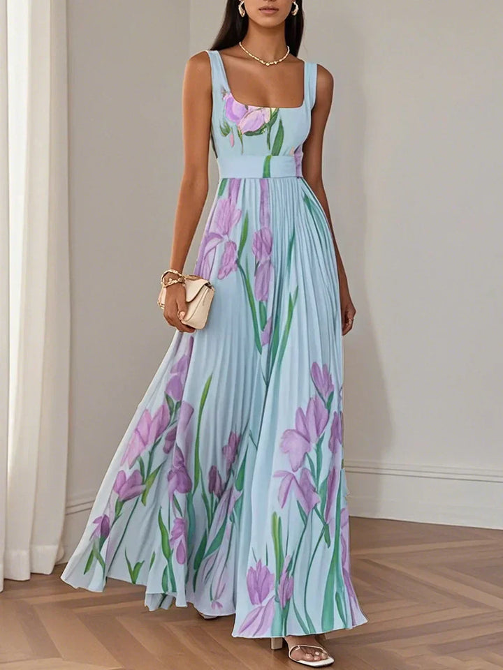 Orynellea – Elegant Pleated Maxi Dress