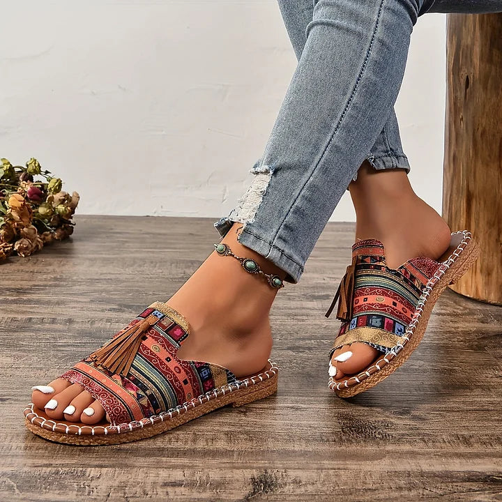 MILA – VINTAGE TASSEL BOHO SANDALS
