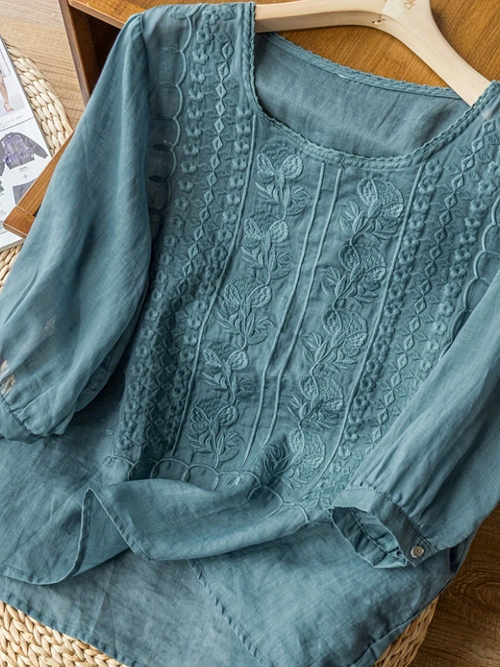 VEDA – WOMEN'S EMBROIDERED BLOUSE