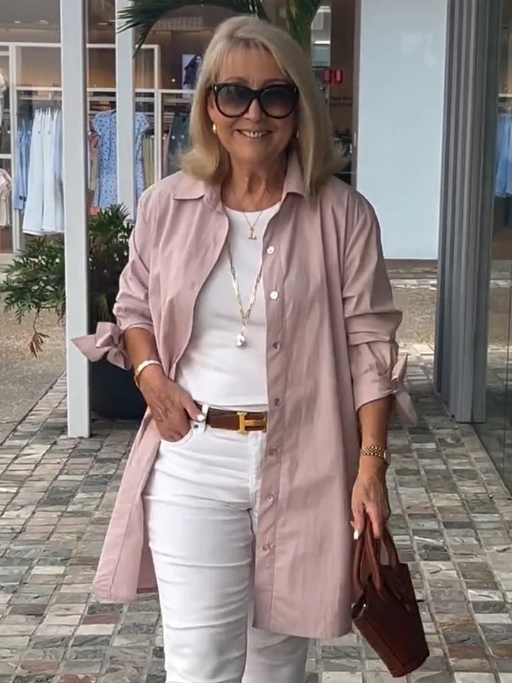 XARIA – FLATTERING COTTON STAND COLLAR JACKET