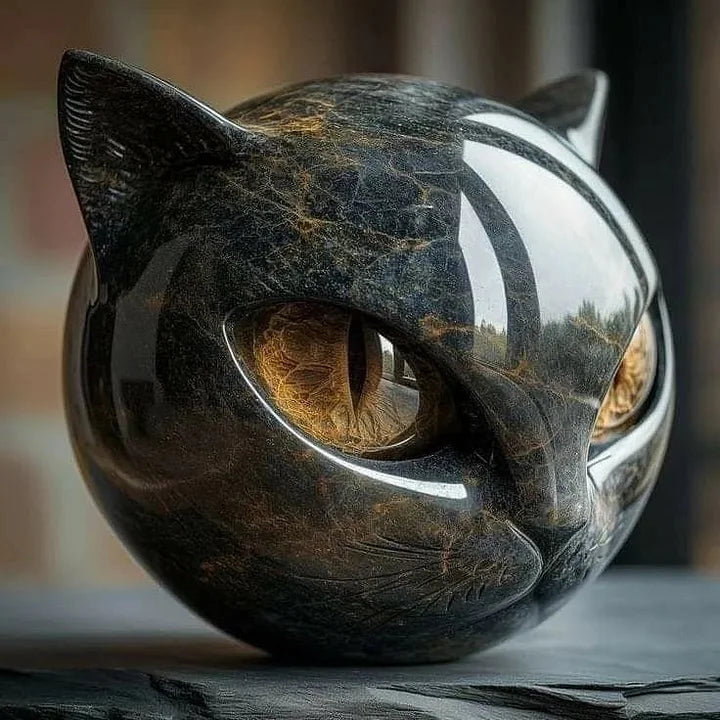 Jinx™ | Marble Cat Sculpture
