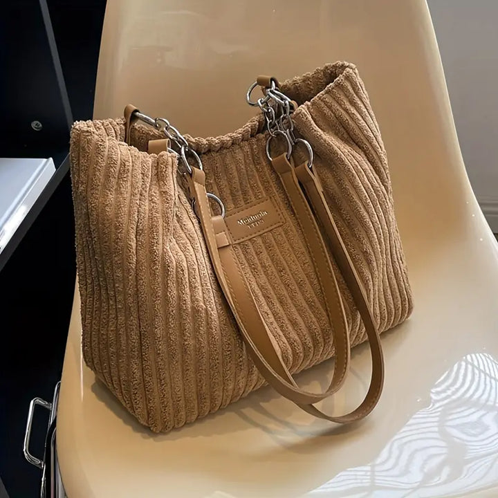 Nayeli – Elegant Corduroy Tote Bag
