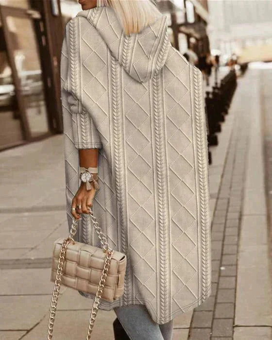 JELONE – EXTENDED LENGTH HOODED CARDIGAN