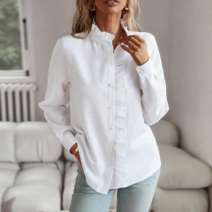 Faelina - Stylish Ruffle Detail Blouse